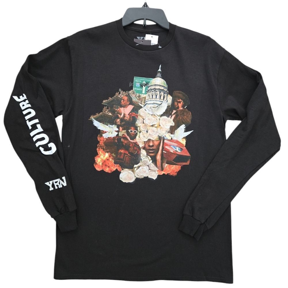 NWT YRN Culture Men's Long Sleeve Graphic Tee